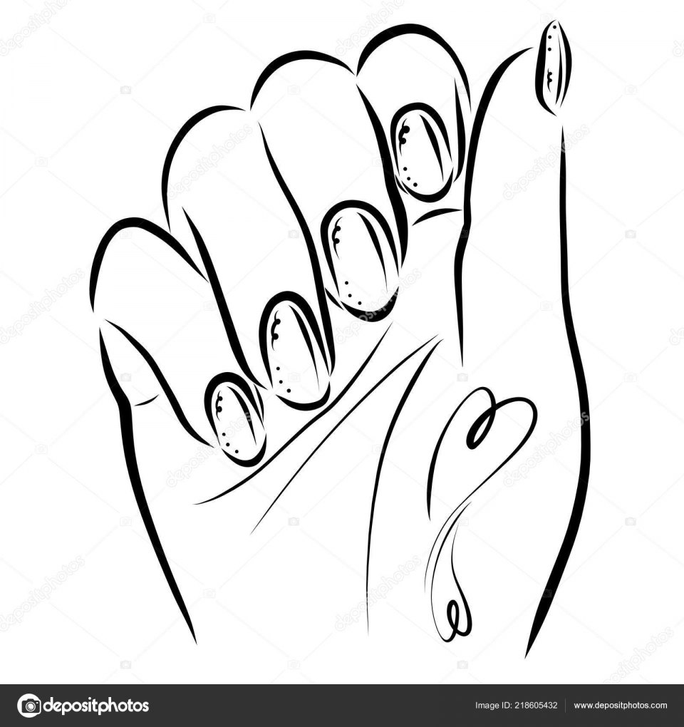 Нарисованные ногти