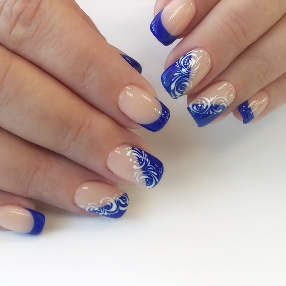 Синий френч