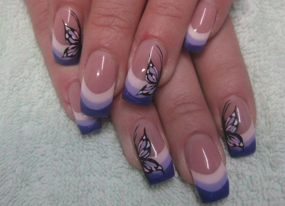 Гелевые ногти с рисунком