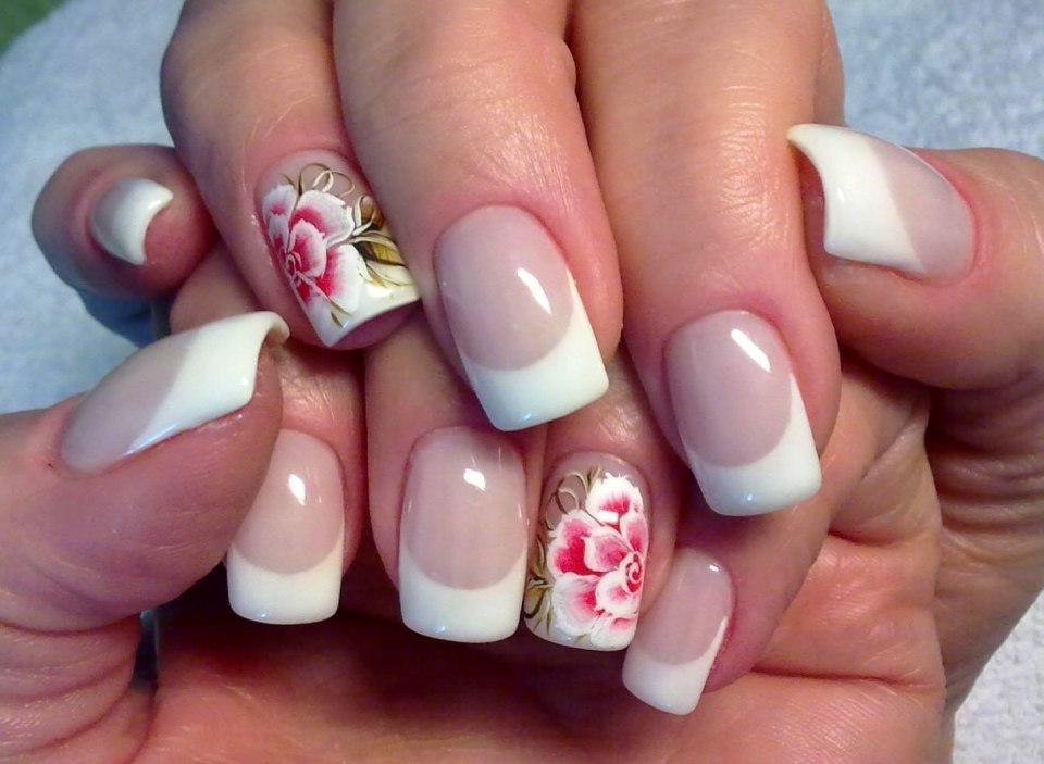 Френч с цветами