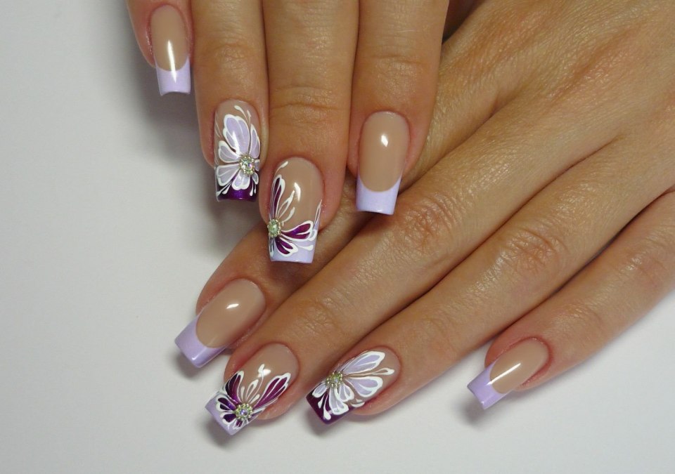 Цветочный френч