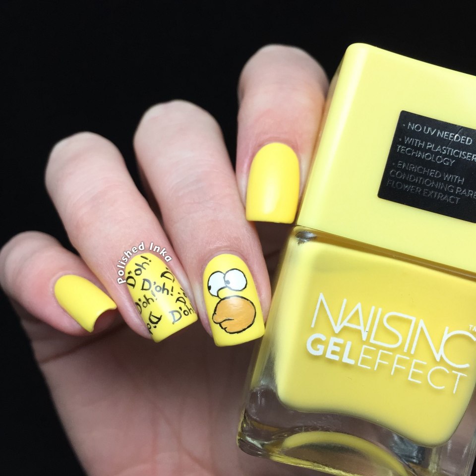 Дизайн ногтей симпсоны