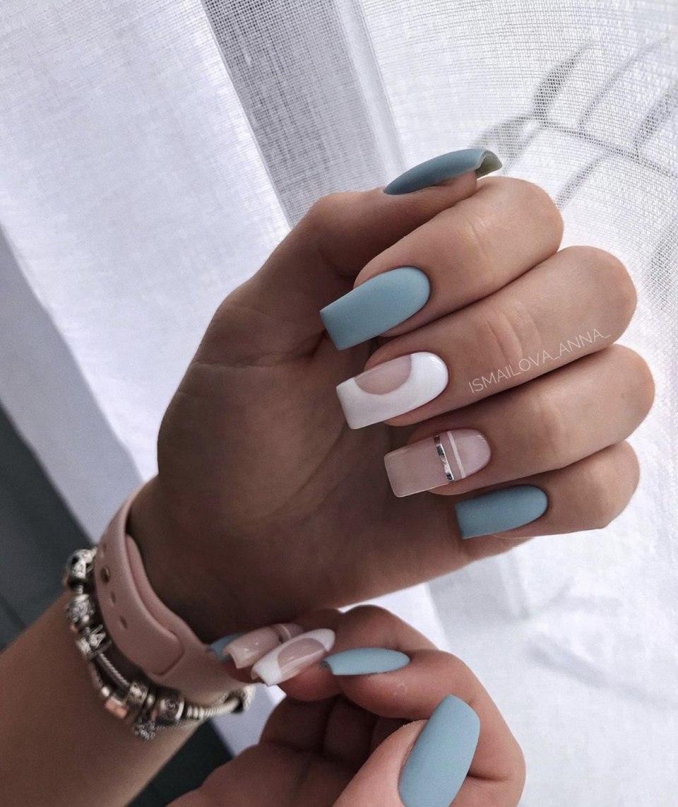 Маникюр разные ногти