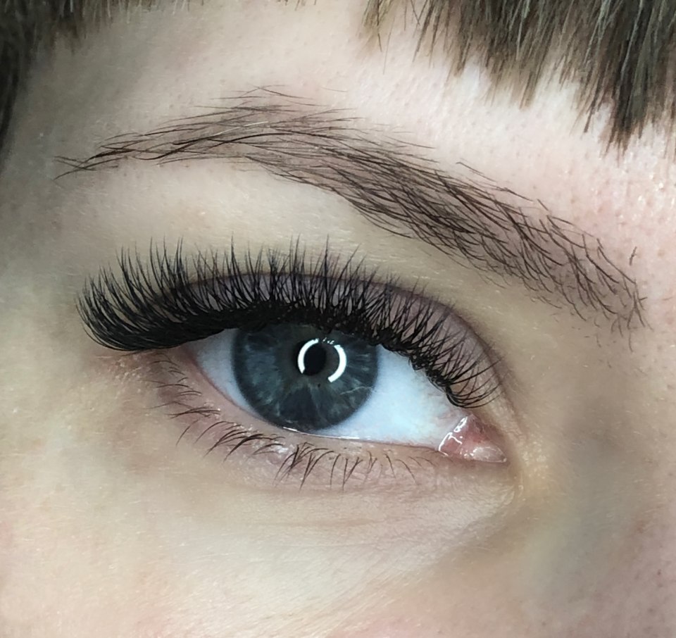 Ресницы наращенные новый год 2d красиво