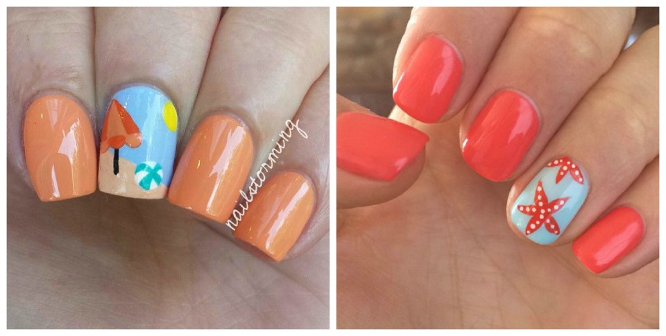 Пляжный маникюр