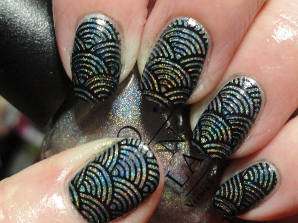 Новогодний маникюр на квадратные ногти зеленый