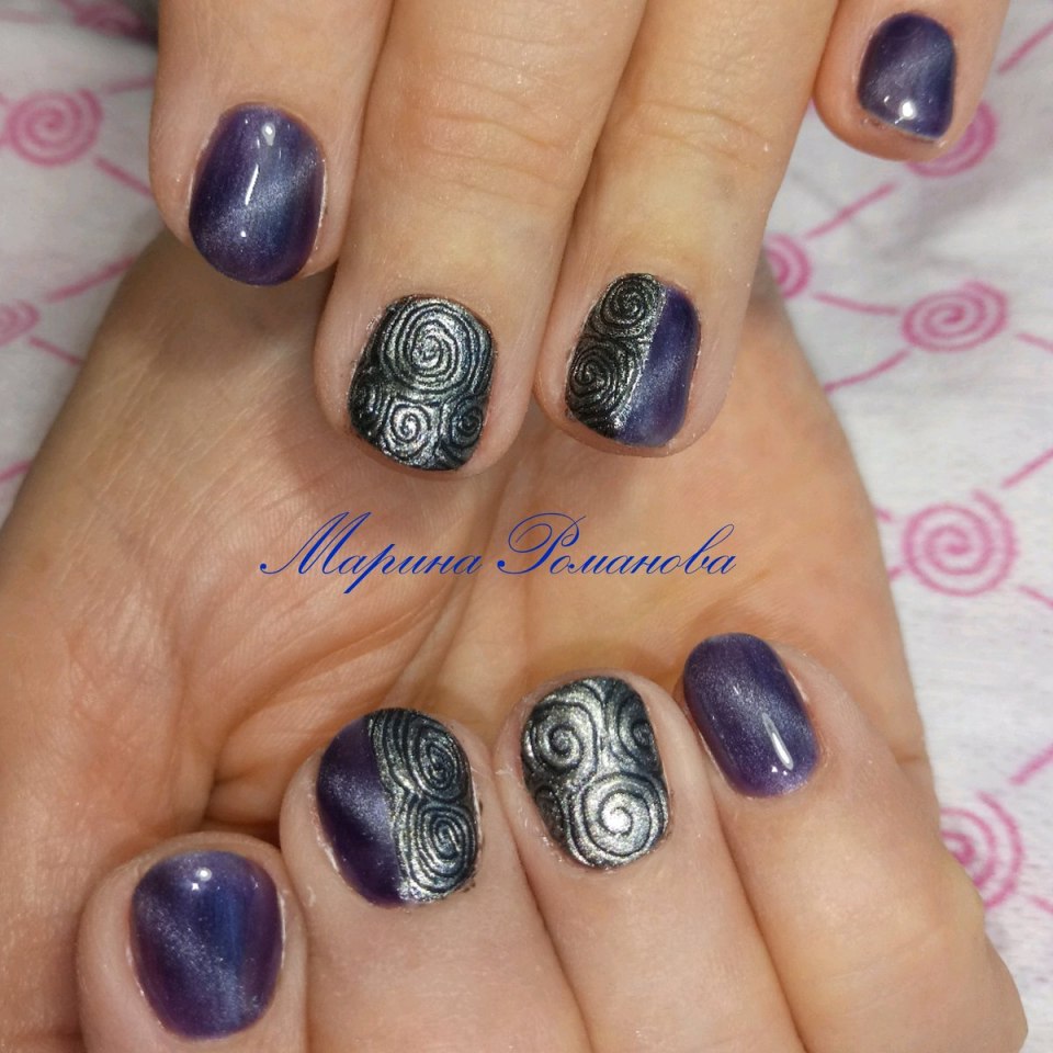 Дизайн ногтей 2020 фото осень новинки со стемпингом