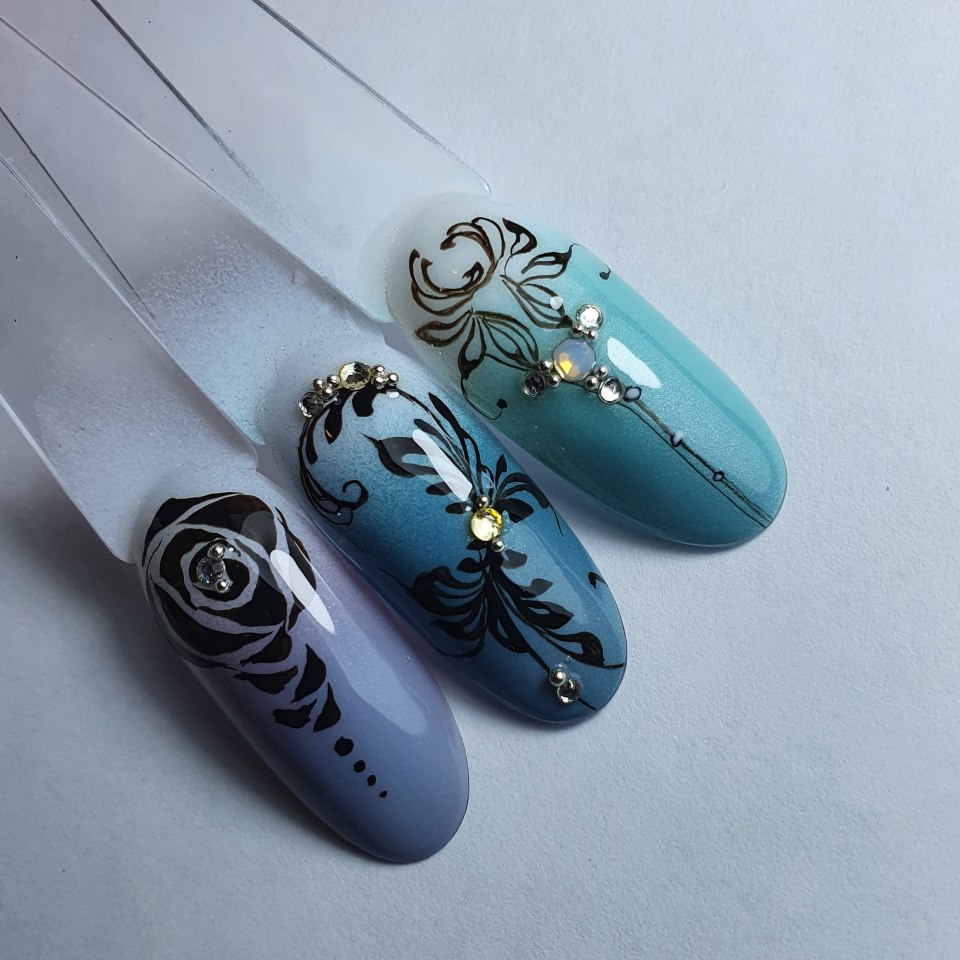 Маникюр с узорами