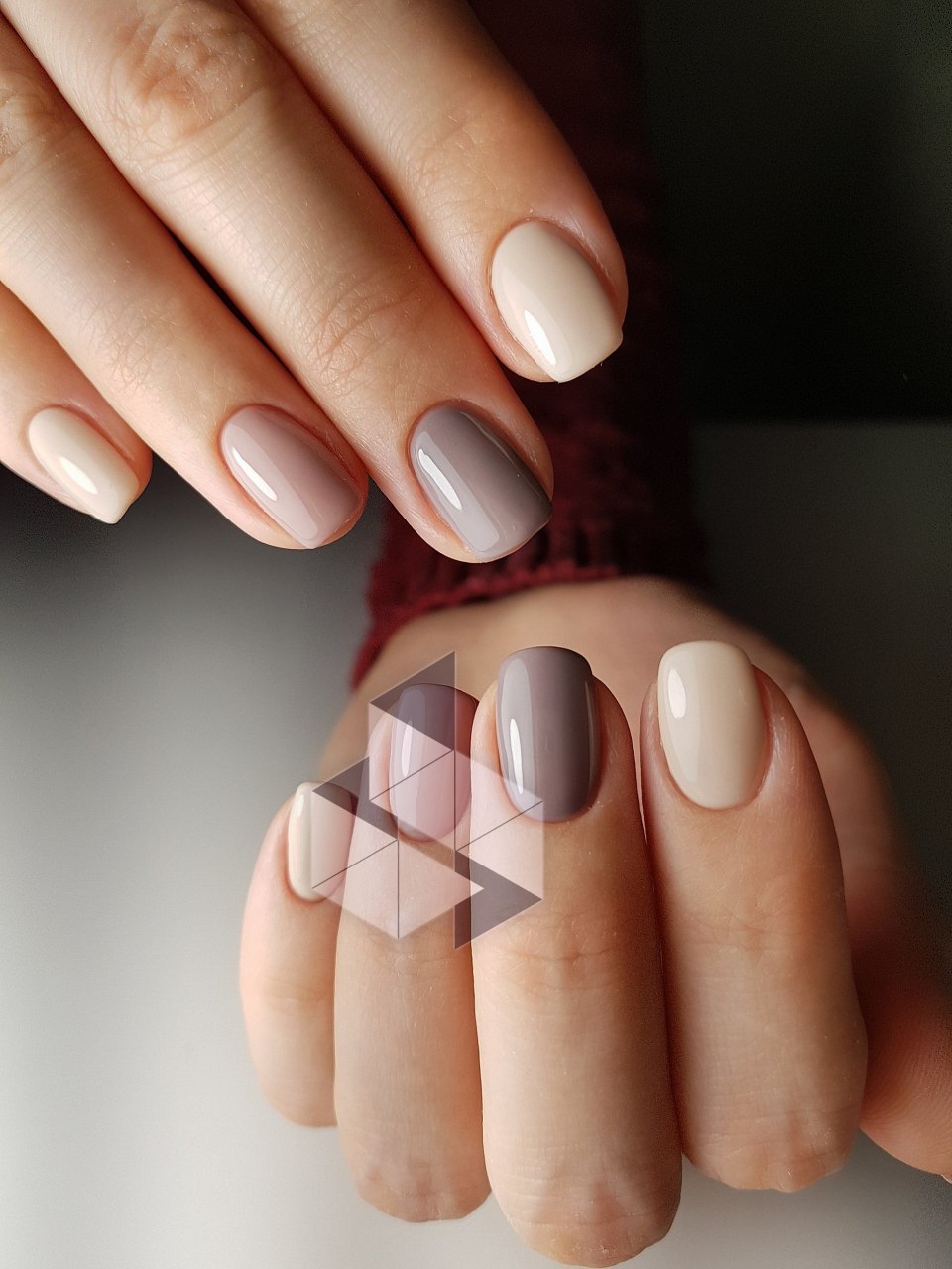Матовый маникюр