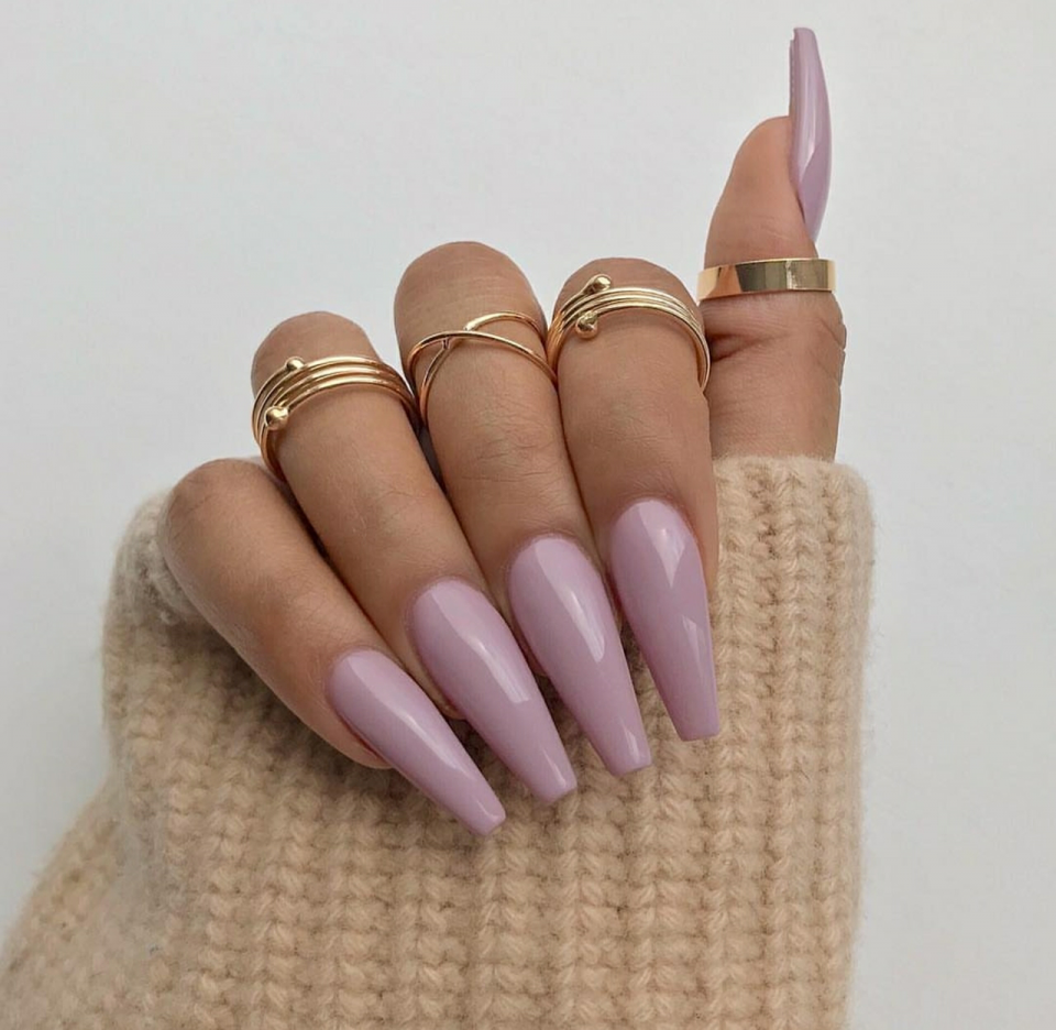 Маникюр на длинные ногти