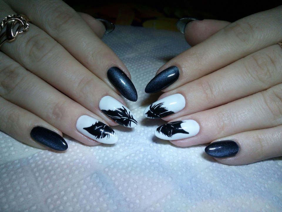 Маникюр кошачьи коготки