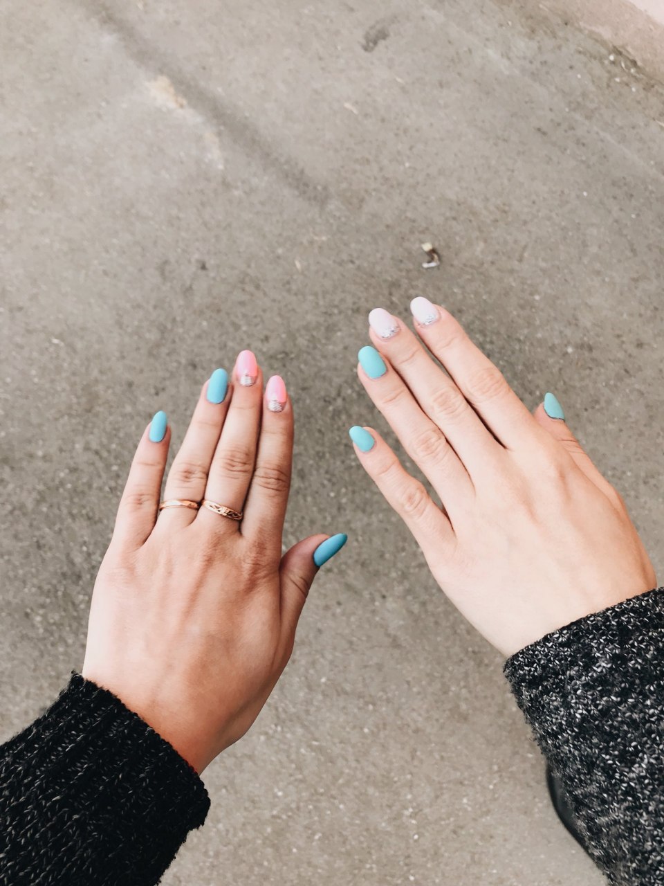 Маникюр разные руки