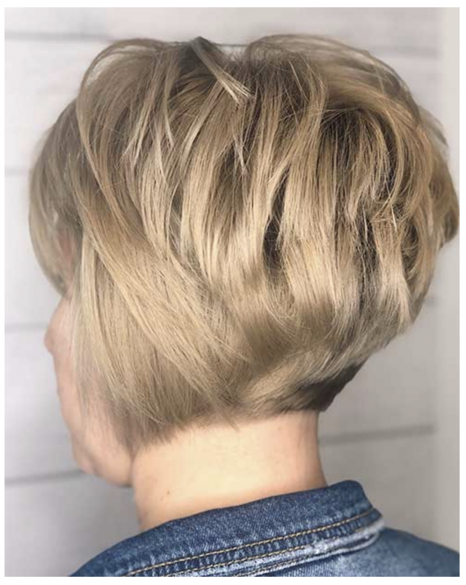Причёски на короткие волосы вид сзади