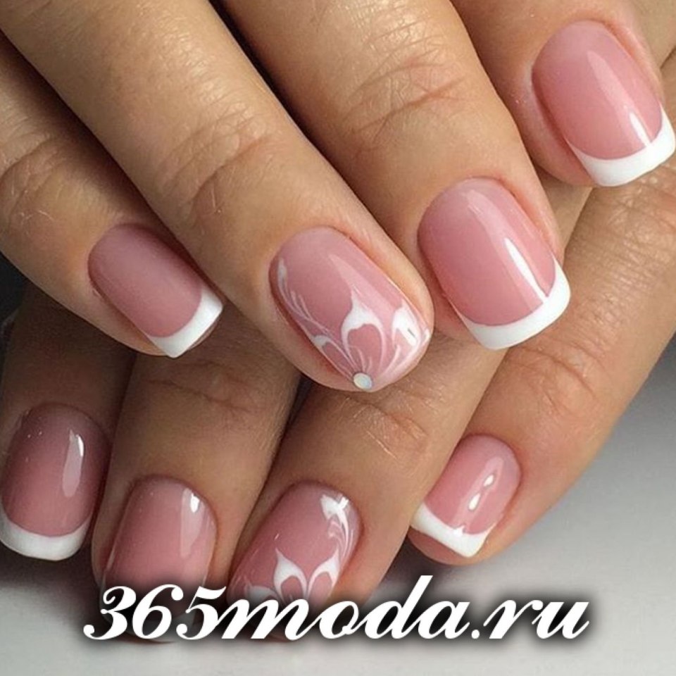Френч на короткие ногти