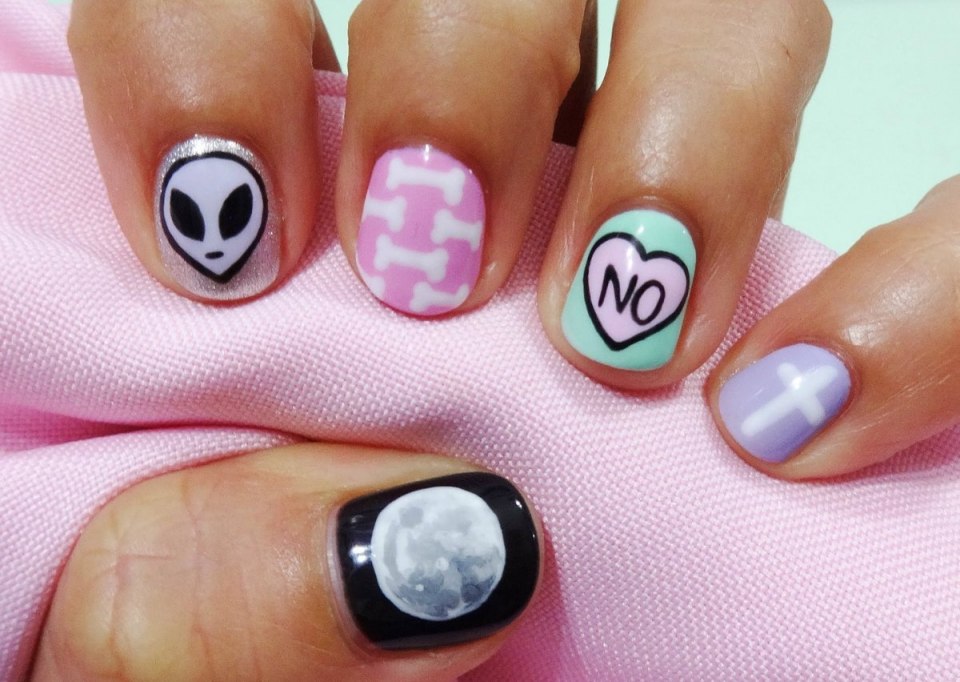 Ногти с диснеевскими героями