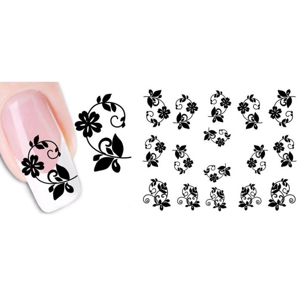 Черно розовые ногти