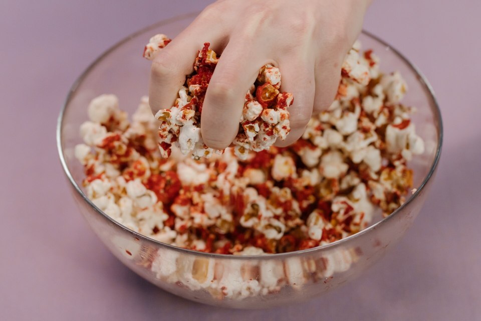 Брошь попкорн