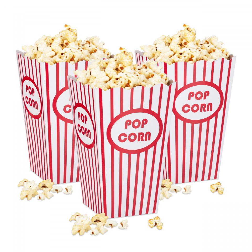 Попкорн маленький средний большой