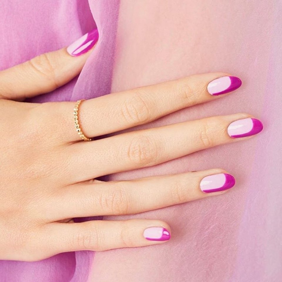 Разноцветный френч