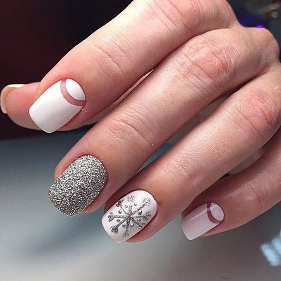 Зимний маникюр