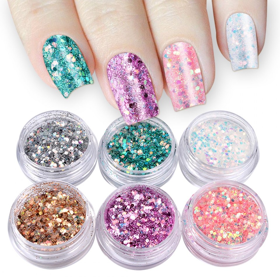 Глиттер "пудра" (серебро)