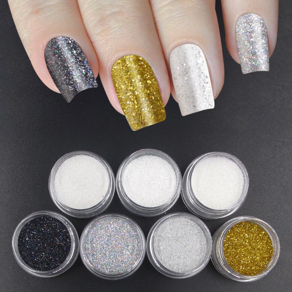 Блестки серебро розовое