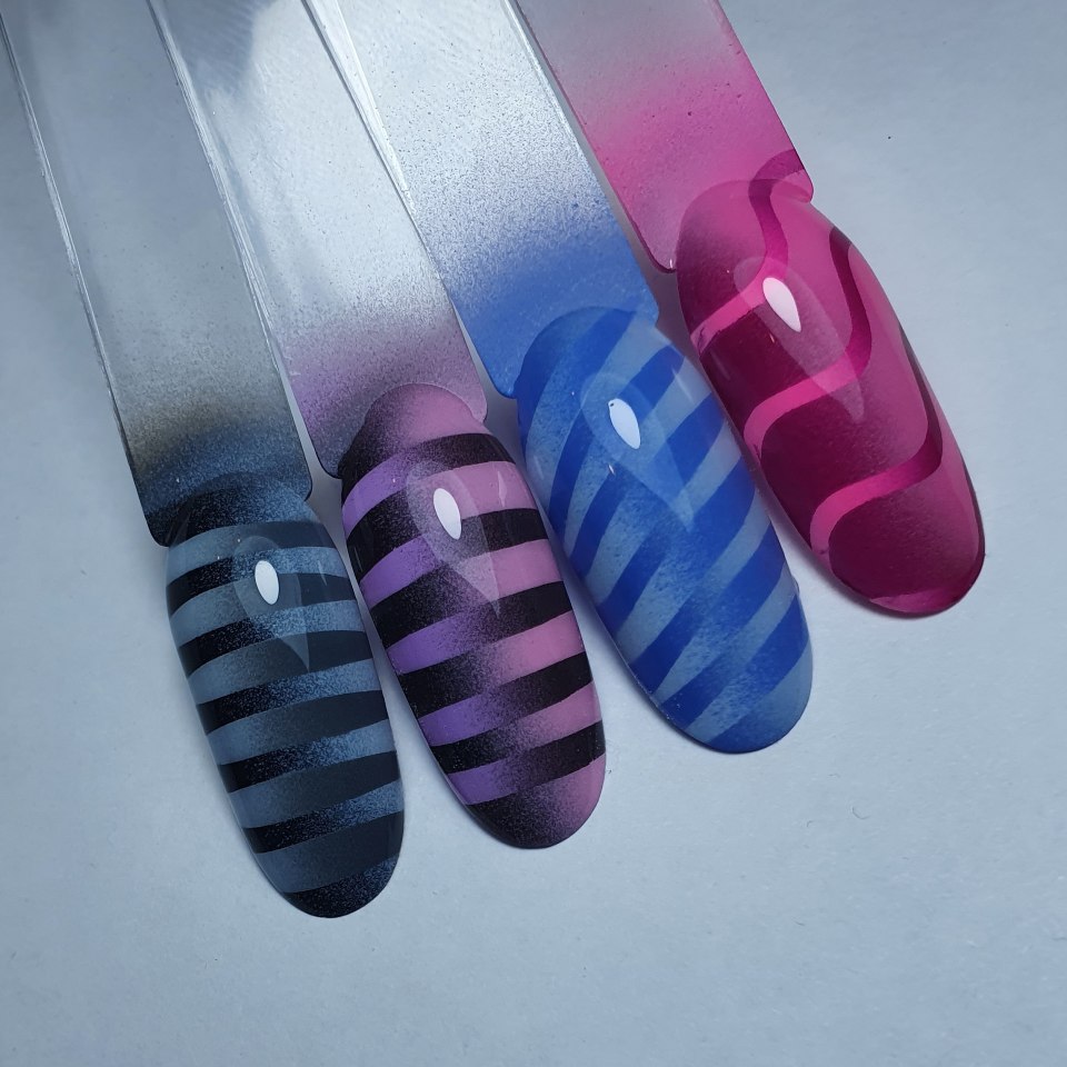 Дизайн ногтей с цветными базами