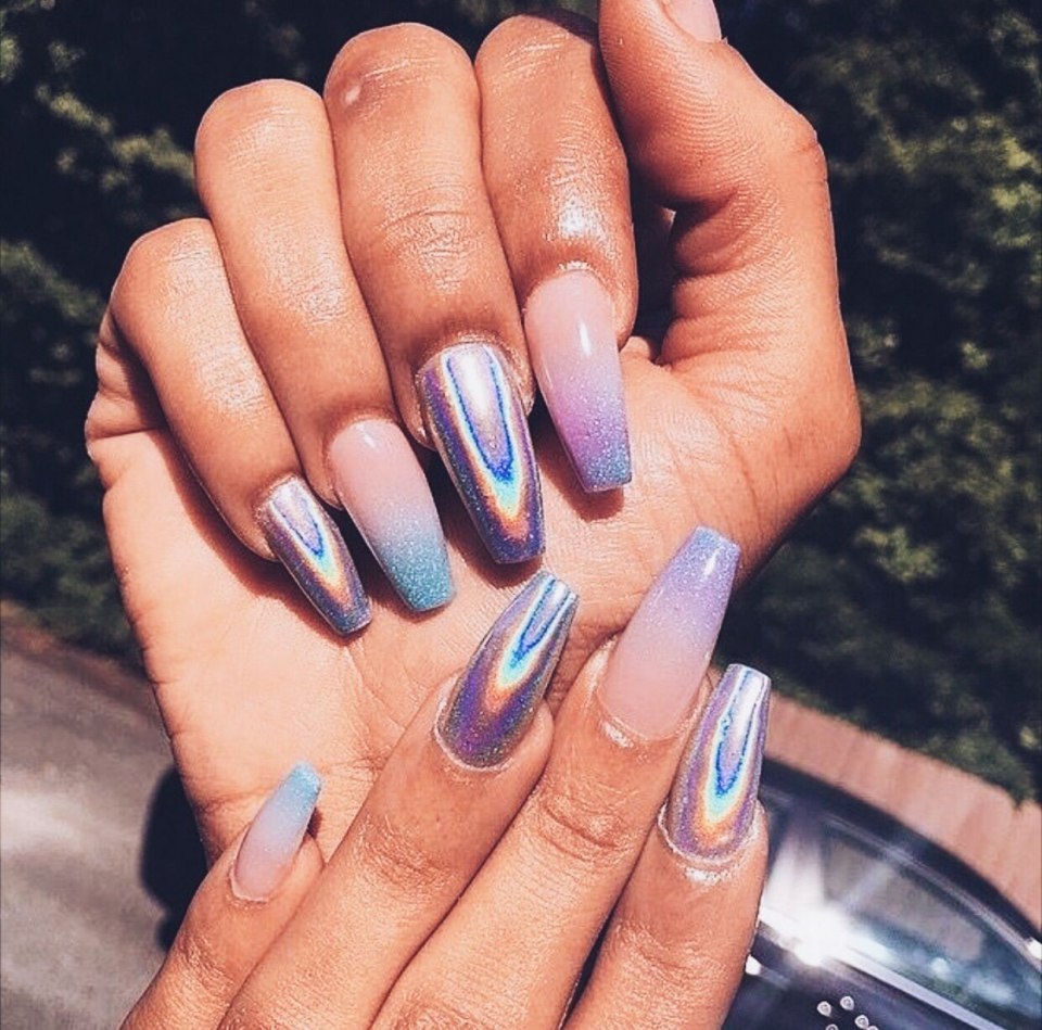 Градиент голографической втиркой