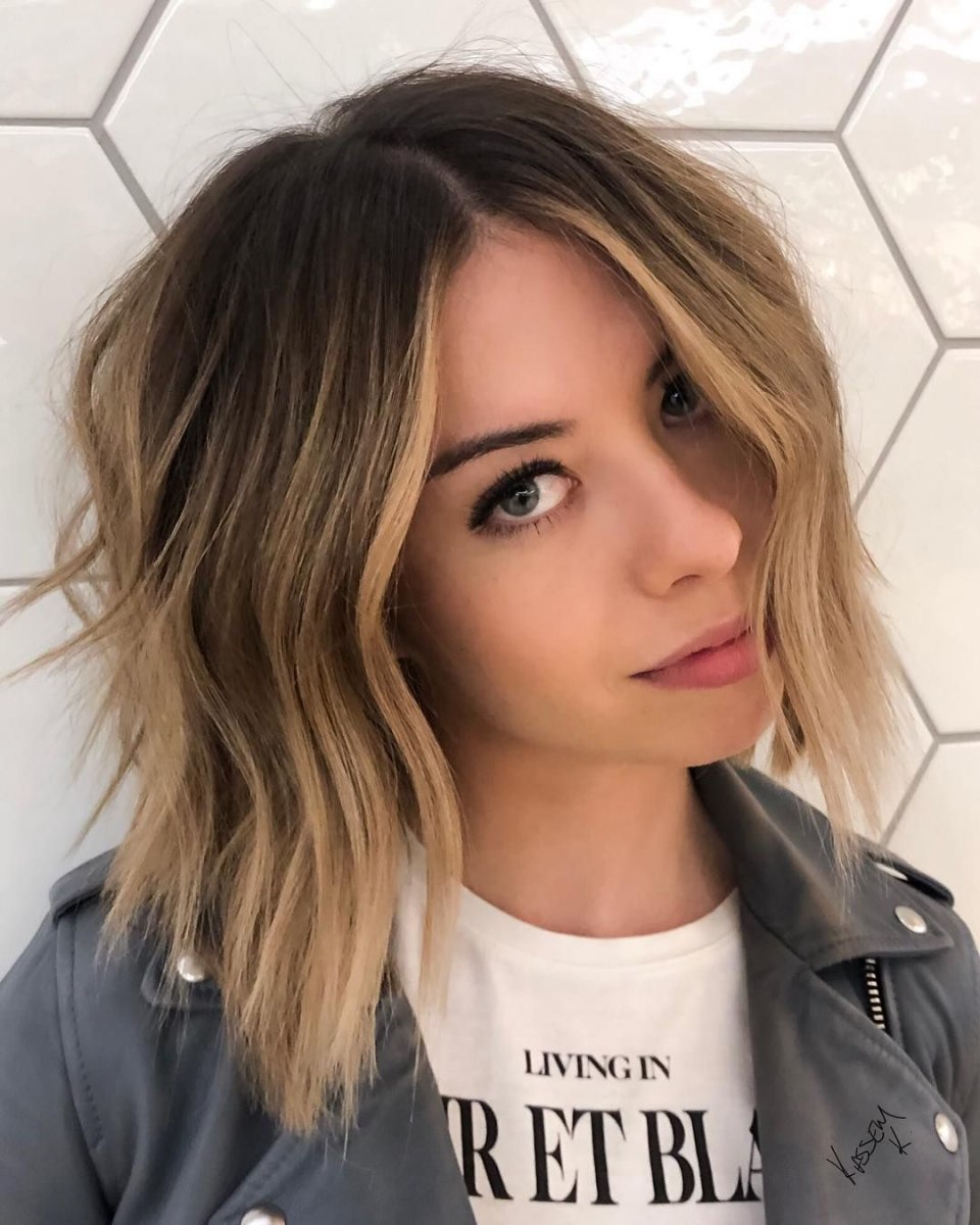 Омбре на каре с челкой