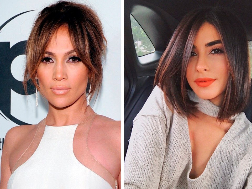 Стрижка с челкой по бокам