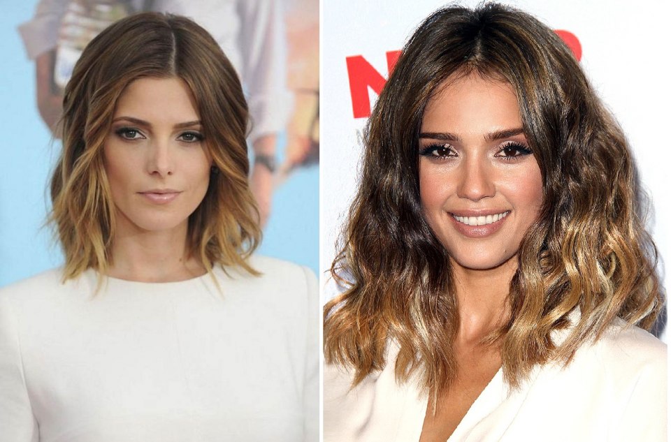 Окраска средние волосы темные корни