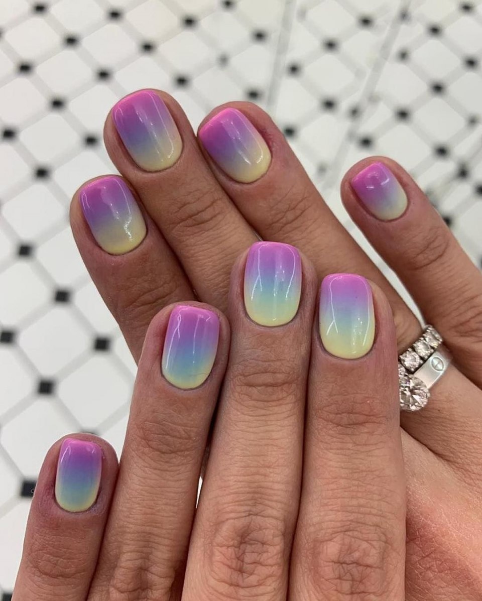 Френч градиент омбре