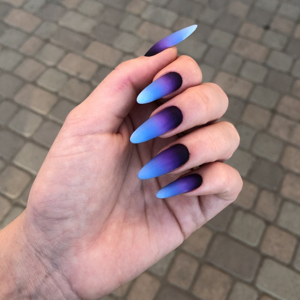 Яркий нейл арт