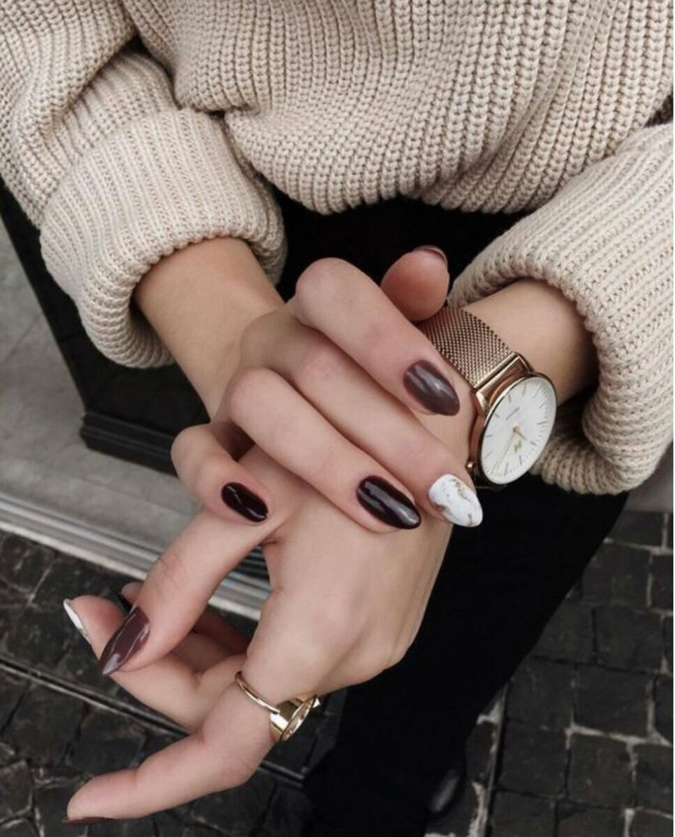 Ногти деловой стиль