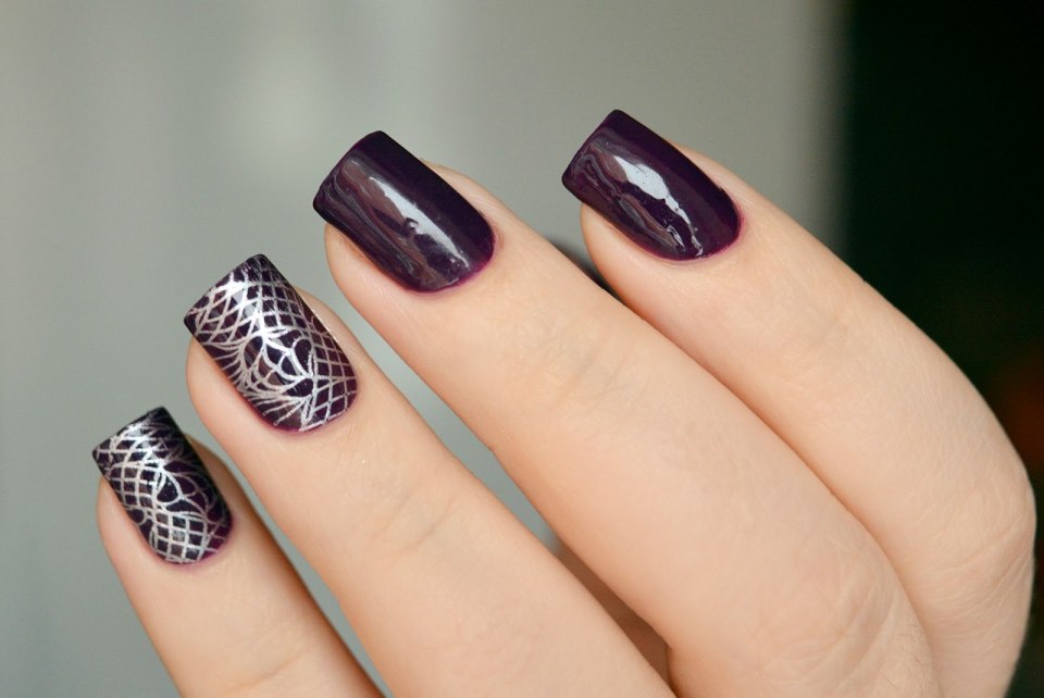 Маникюр кошачий глаз с каплями