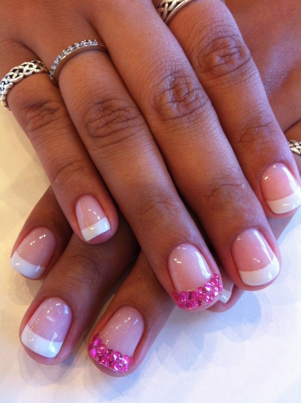 Шеллак френч омбре