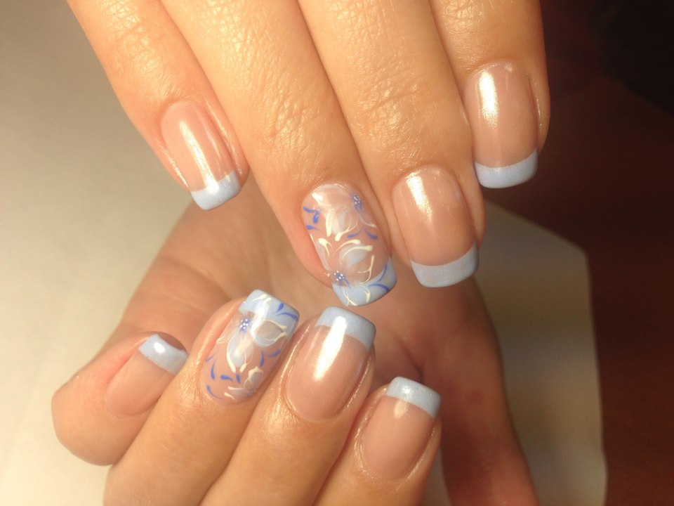 Гель лак френч