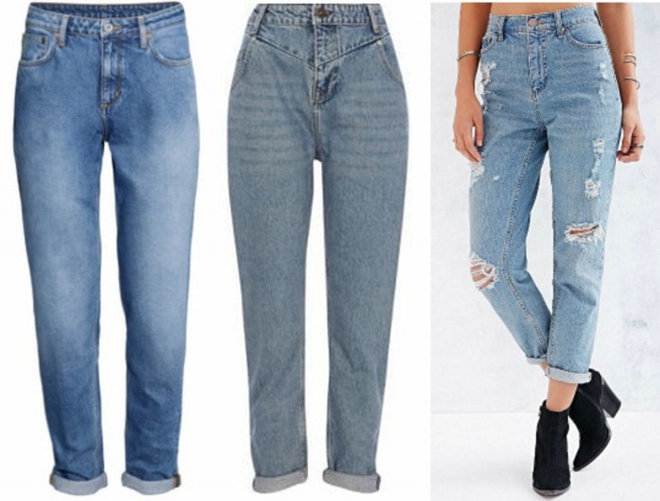 Джинсы мом