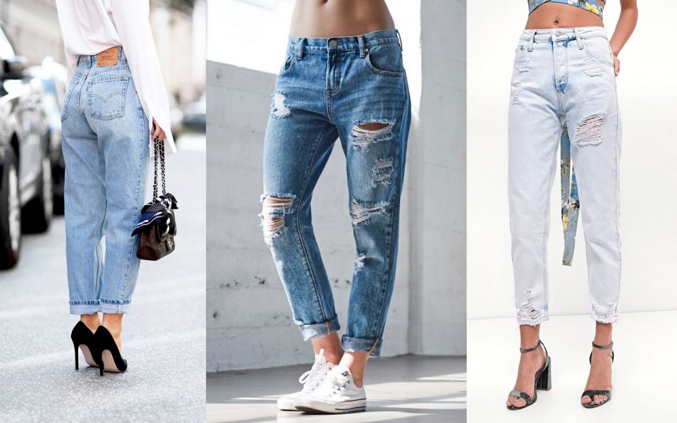 Джинсы мом и бойфренды