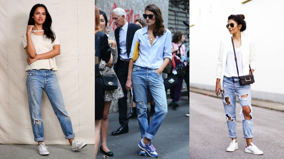 Джинсы бойфренд момс