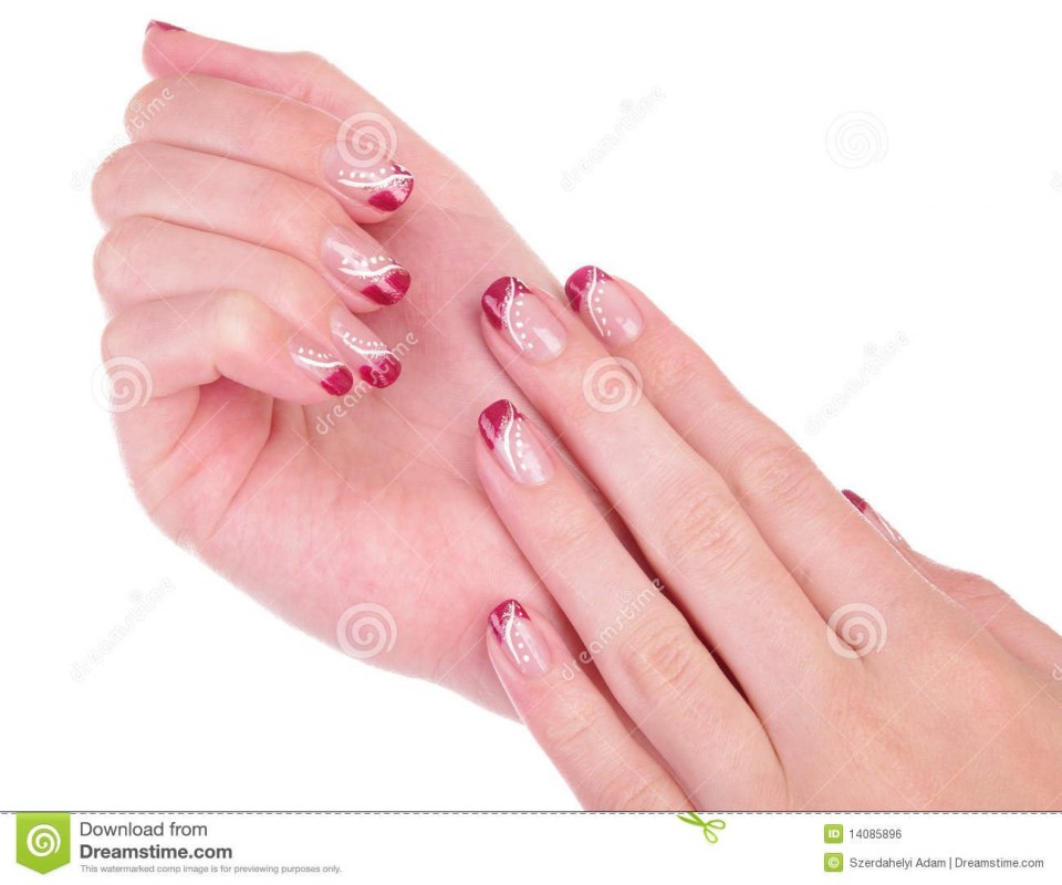 Маникюр на прозрачной основе