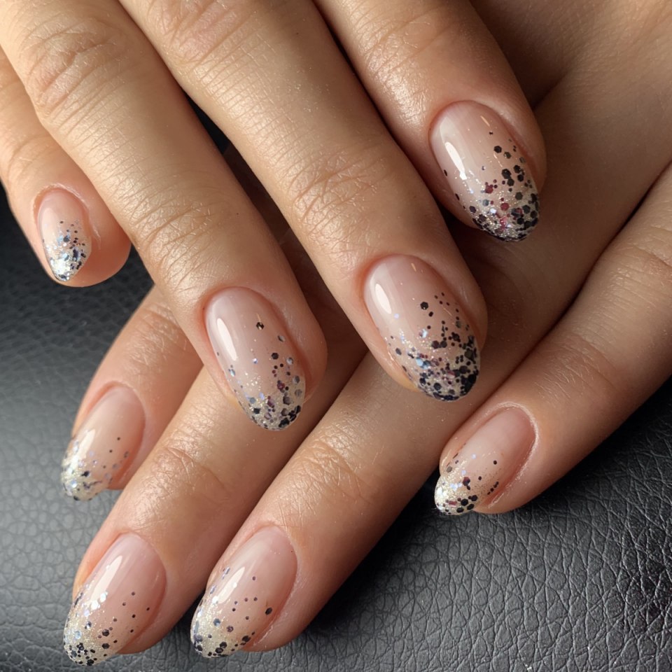 Модные прозрачные ногти