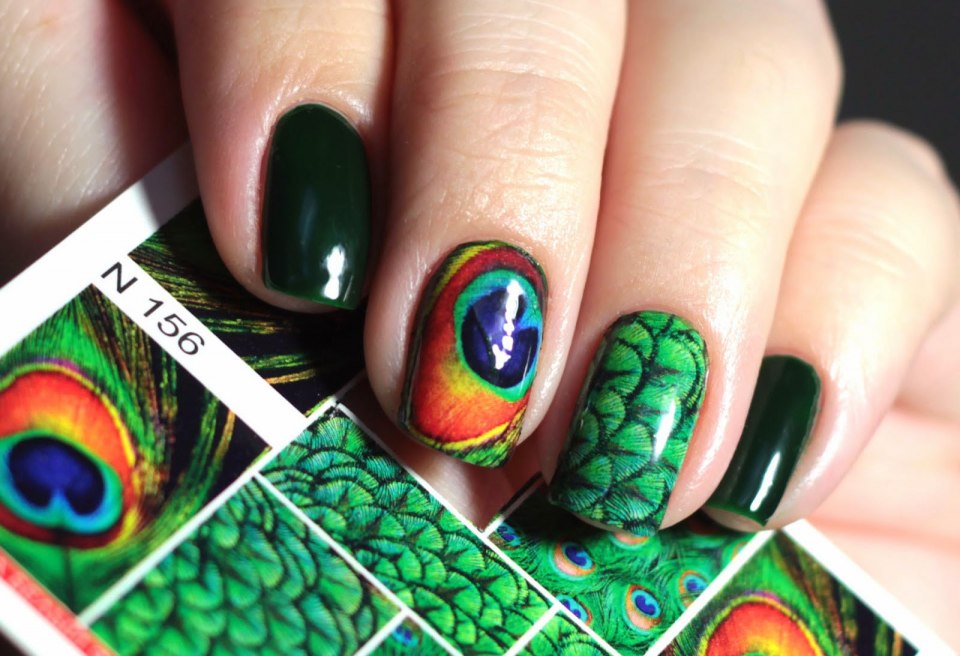 Необычный маникюр на острые ногти