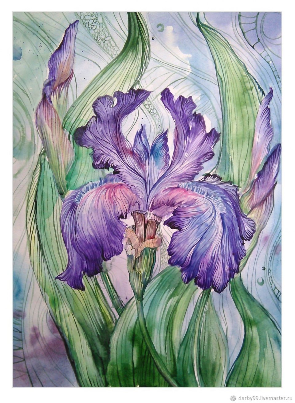 Эбру ирисы