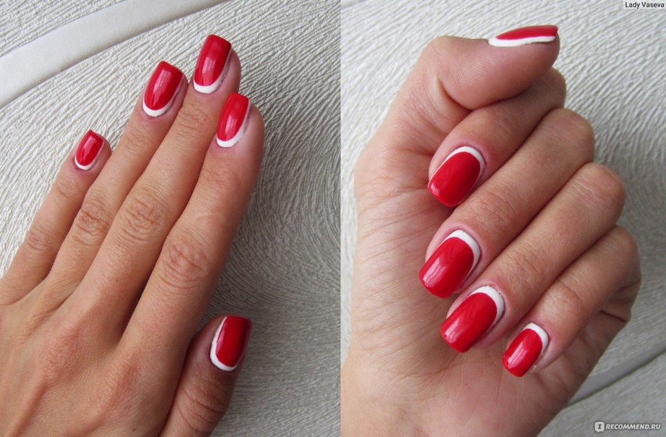 Маникюр обратный френч