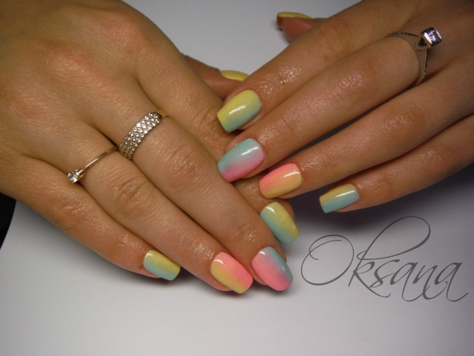 Покрытие ногтей гель летом