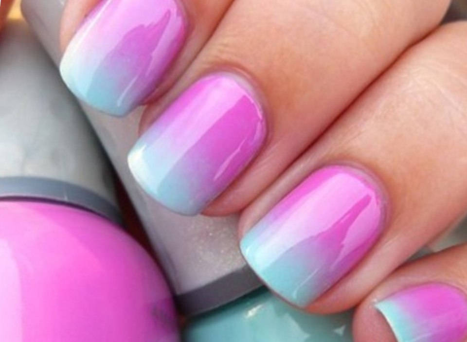 Маникюр омбре