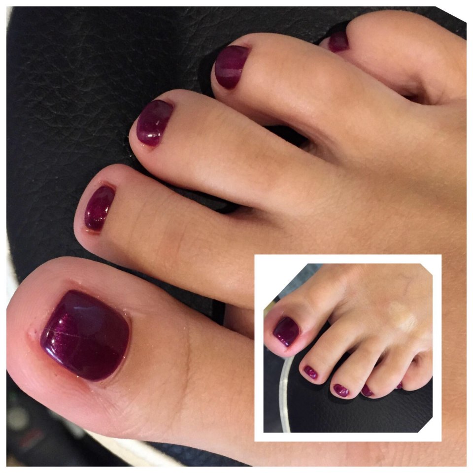 Педикюр покрытие гель лаком фото новогодние