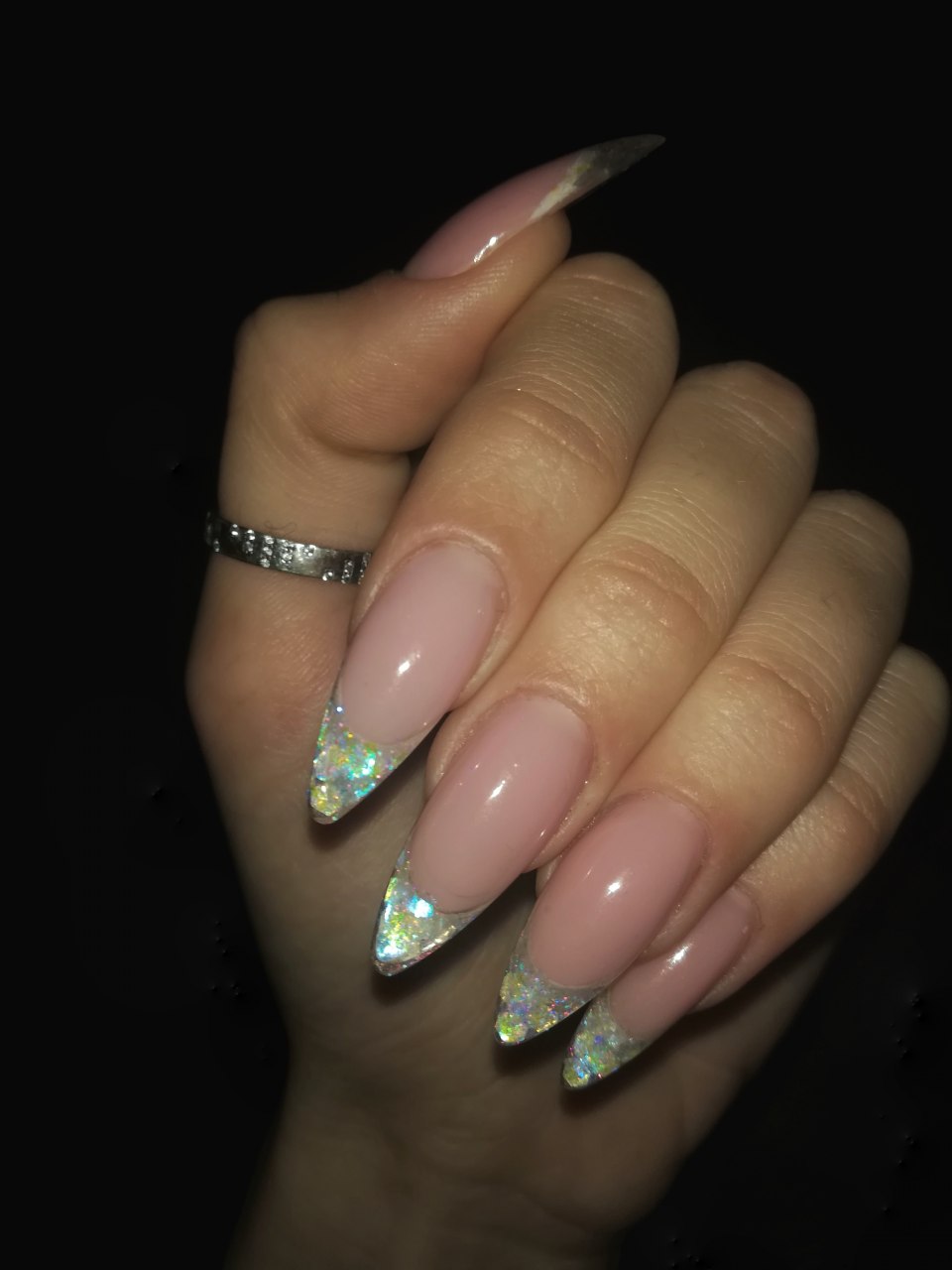 Выкладной френч 2021 миндаль