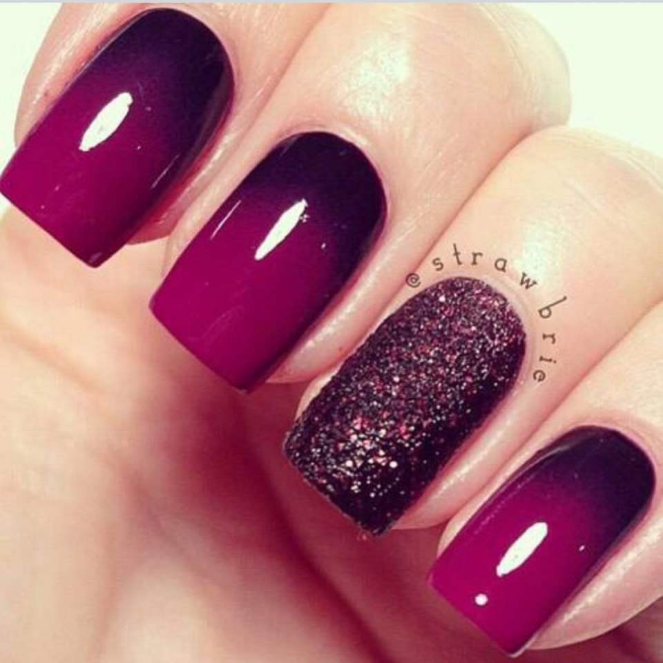 Маникюр омбре